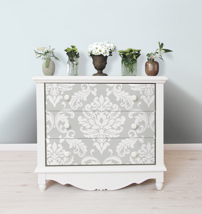 NuWallpaper NUS1935 Ariel Peel & Stick Wallpaper, Grey - Image 3